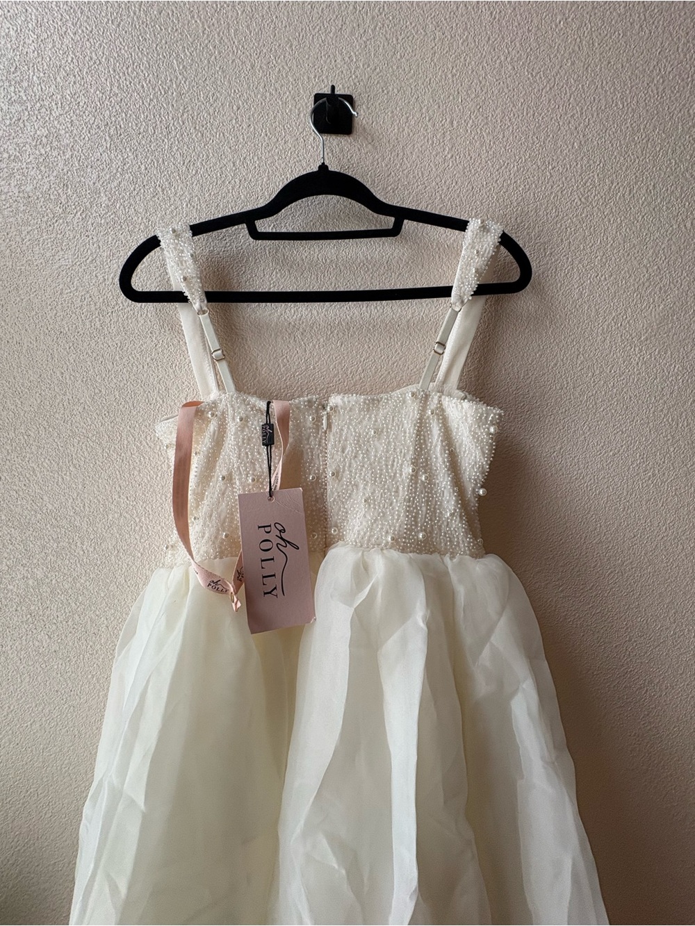 Oh Polly Ivory Embellished long dress - Picture 11 of 11
